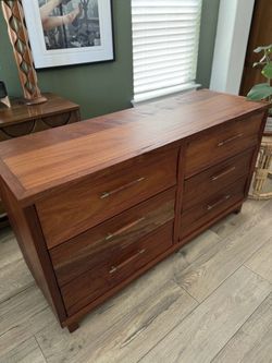 Mid Century Solid Mahogany Dresser by Hungerford