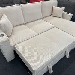 Beige Pull Out Sofa Sleeper Black Friday / Thanksgiving Deals Only $399