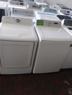 Samsung top load washer and dryer set working perfectly