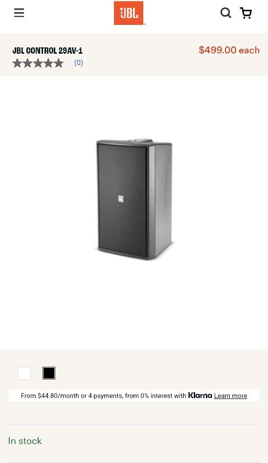 2-JBL Control 29av-1 Indoor/Outdoor Speakers