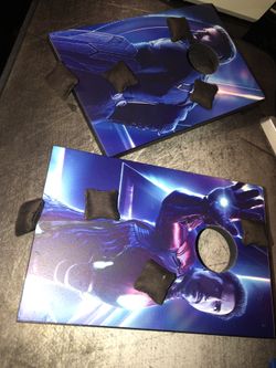Mini cornholes avengers