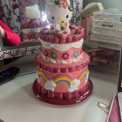 Hello Kitty Flower Cake Ceramic