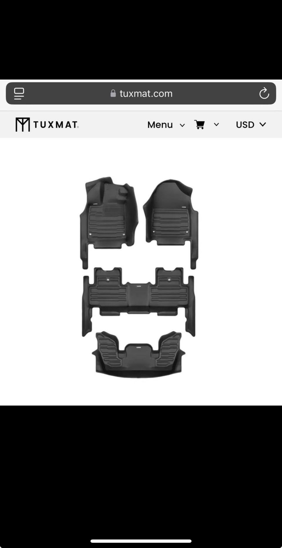 2022-2025 Acura MDX All Weather Floor Mats (Tuxmats) **Negotiable**