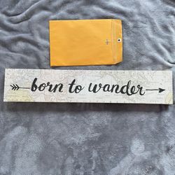 Born To Wander Wall Decor