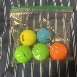 Chaos Golf Balls 5 Pack Different Colors 