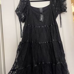 Babydoll black dress