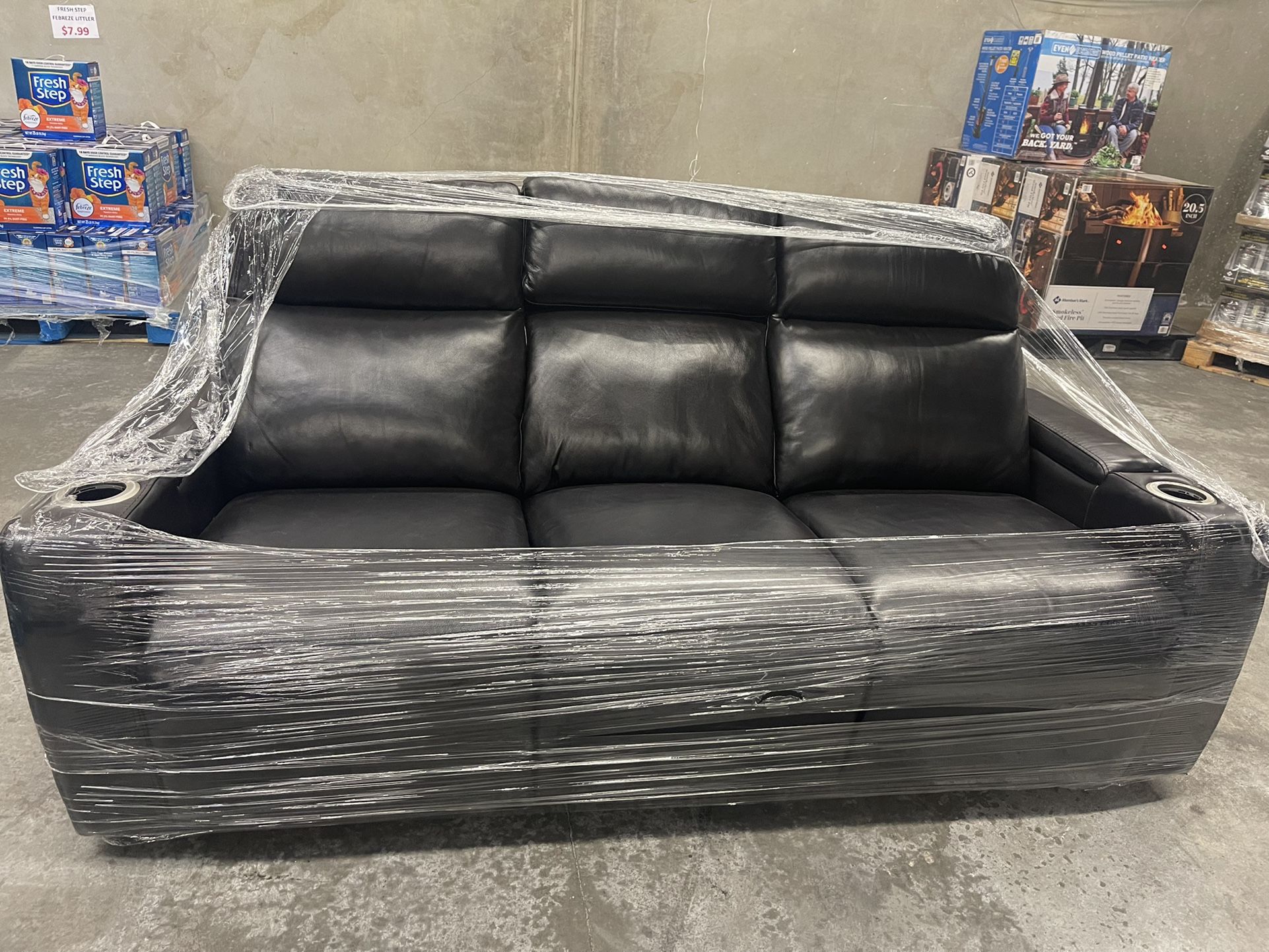 Costco Messina 100% Top Grain Leather Electric Recliner Sofa - Free Delivery 🚚