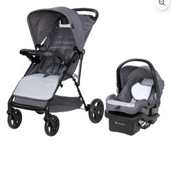 Baby Trend Venture 4-Wheel Stroller Travel System-Desert
Grey-Grey