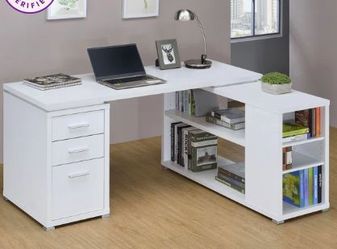 L shape home desk