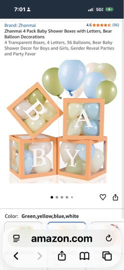 Zhanmai Baby Shower Balloon Box Decoration Set