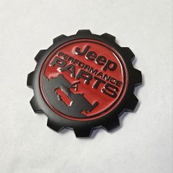 BRAND NEW JEEP PERFORMANCE PARTS 3D METAL BADGE EMBLEM BLACK