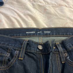 old navy blue jeans 30x32 straight fit