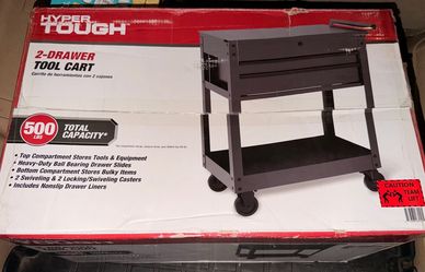 Hyper Tough 2-Drawer Tool Cart