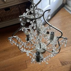 Crystals & Sea Shells Chandelier Pendant Light