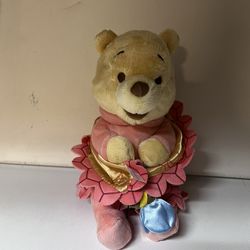 Disney Winnie the Pooh plush toy new with cute blanket and a bee 