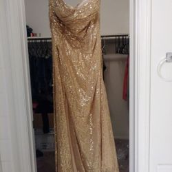 Formal GOLD sequin Dress
