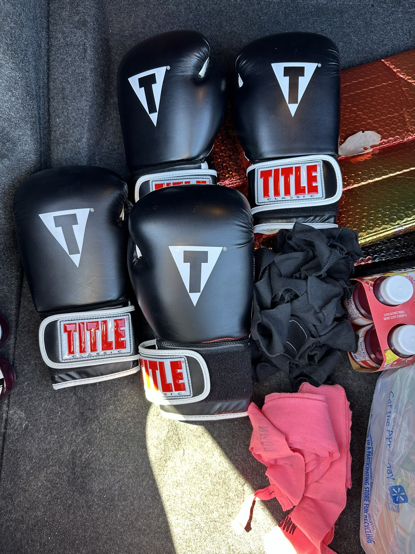 Boxing Gloves And Wrist Wraps