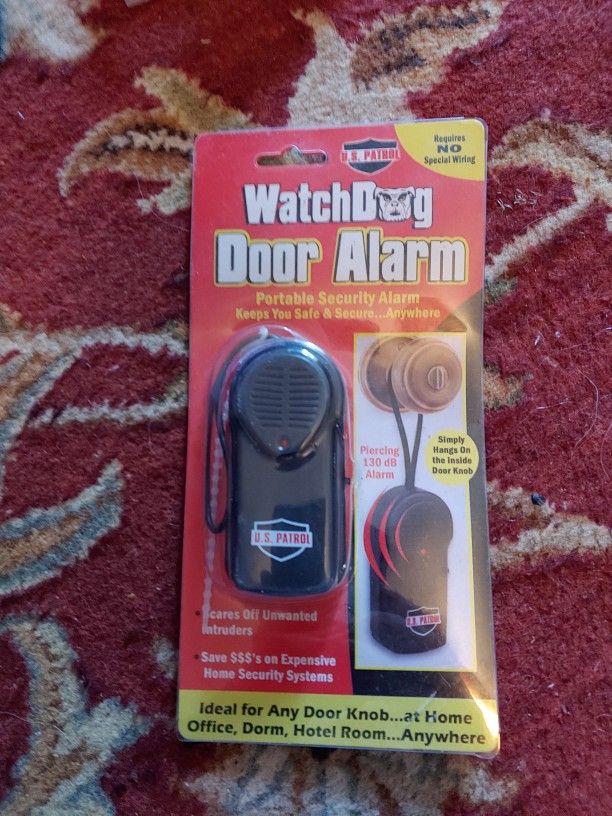 U.S. Patrol New Factory Sealed Watch Dog Door Alarm JB5533 Piercing 130 dB Alarm