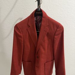Rustic Red Nautica Aviation Suit Jacket 36S