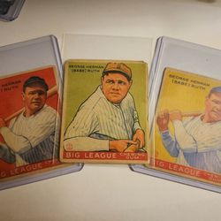 Babe Ruth Mickey Mantle Lot Baseball #2
