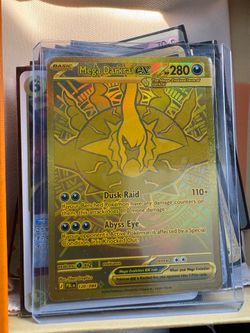 Mega Darkrai ex Gold Hyper Rare Pokémon Card 120/084
