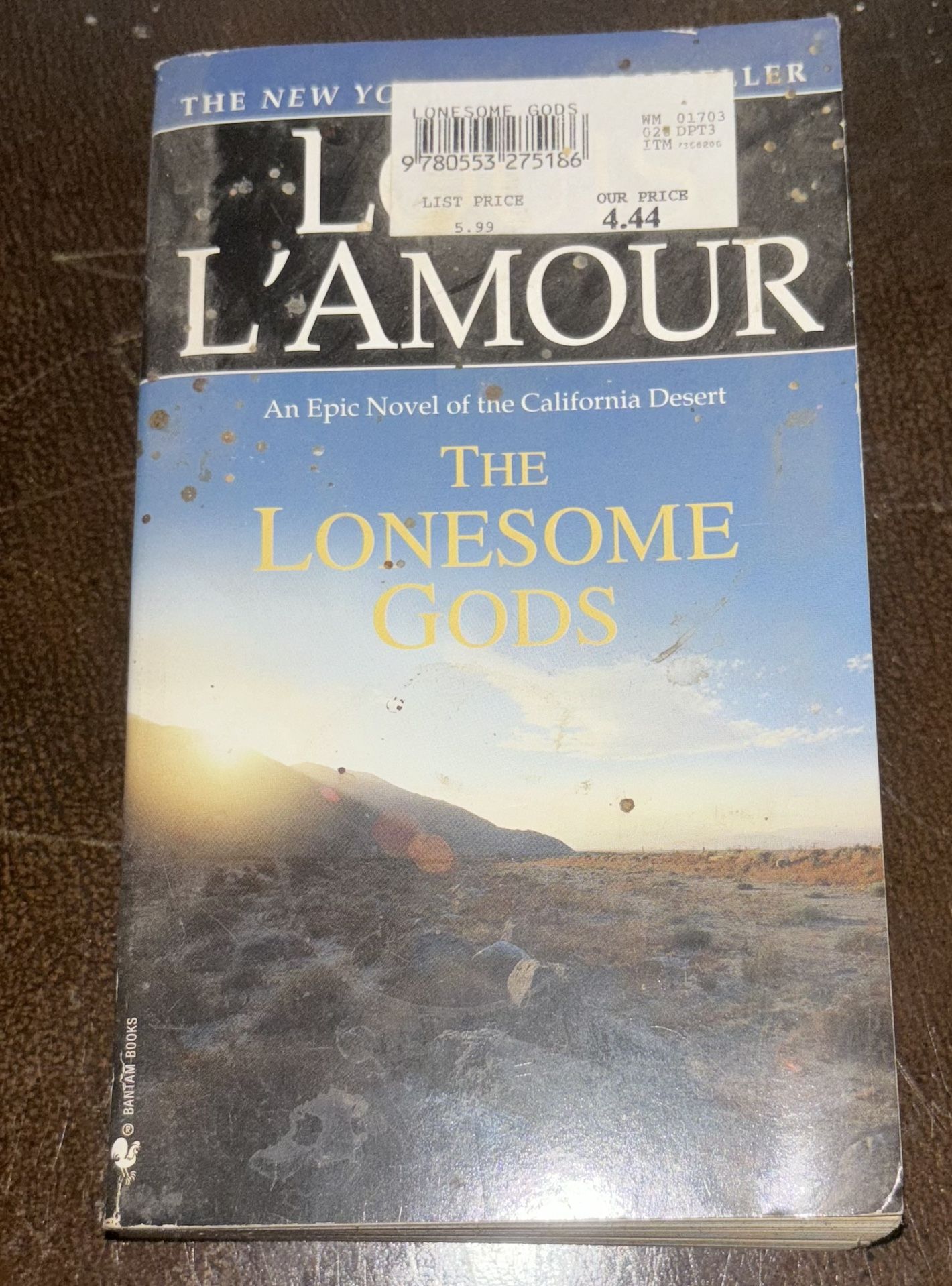 The Lonesome Gods (Paperback Book) By Louis L’amour NY Times  Bestseller
