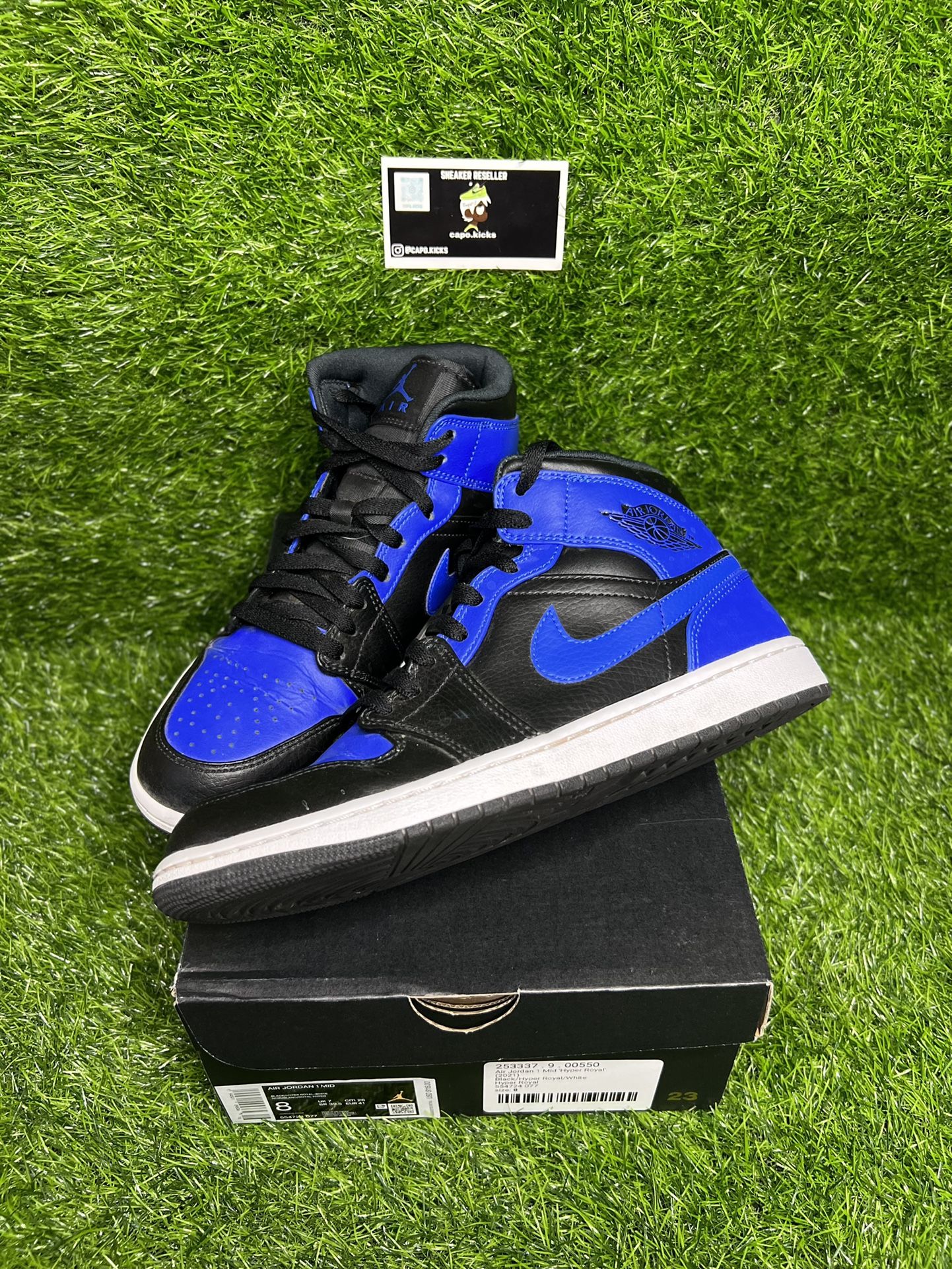 Jordan 1 Mid Royal Size 8 Mens (9.5w)