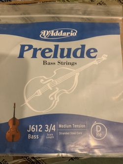 D’Addario Prelude 3/4 Bass D String new