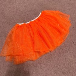 Orange Tutu Short Skirt Costume 