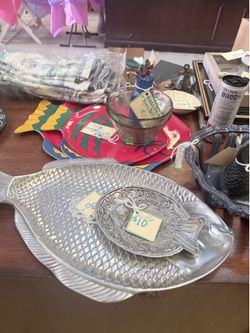 Huge Coastal & Nautical Estate Collection – Fish Décor, Glassware, Serving Pieces & More
