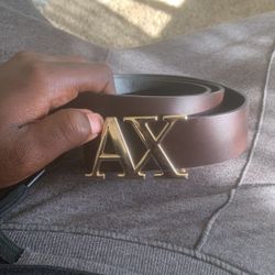 Armani belt sale best sale