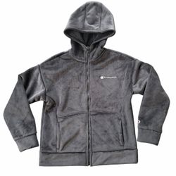 New Champion Girls Gray Plush Lined Hoodie Size 14
