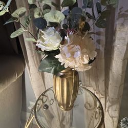 Vase with Artificial Flower Arrangement 