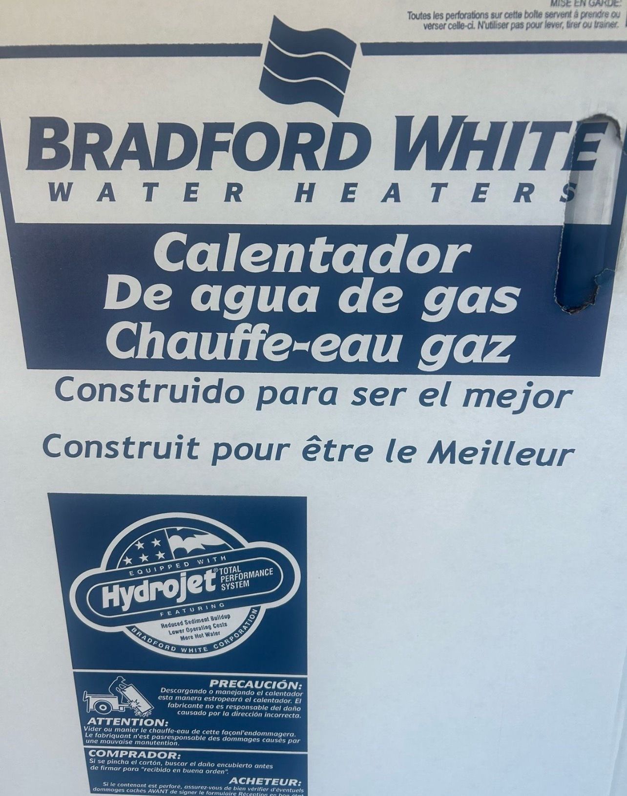 Bradford White 50 gallon water heater