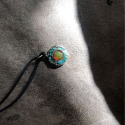 Ethiopian Opal And turquoise Pendant