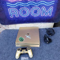 Gold Limited edition PS4 slim 1TB 2018. With 1 New Gold Controller $200!... $20! Per Game... $300! Combo. 6 Games n 2 controllers. All work 100%