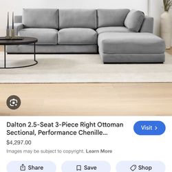 West Elm L Shaped Couch