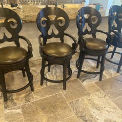 4 Barstools Counter Height 