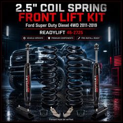 🔥 2.5" COIL SPRING FRONT LIFT KIT W/SST3000 SHOCKS- FORD SUPER DUTY DIESEL 4WD 2011-2019 🔥