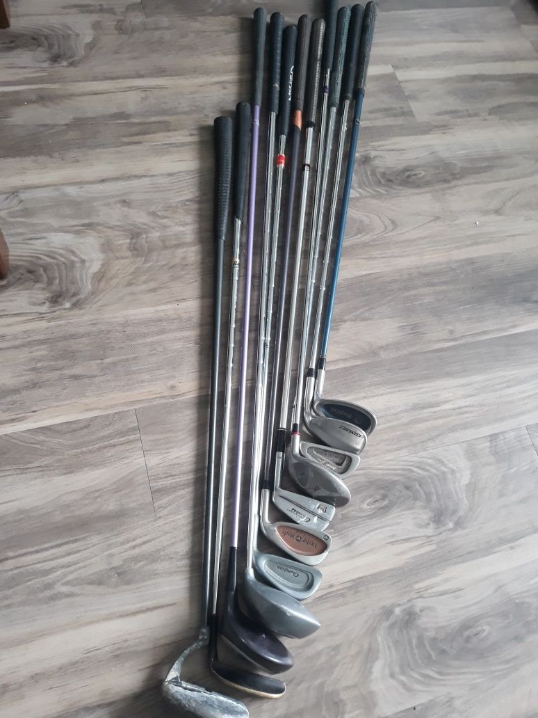 set of 11 golf clubs: Champion Taylor Made Professional RayCook Mitsushiba Yonex