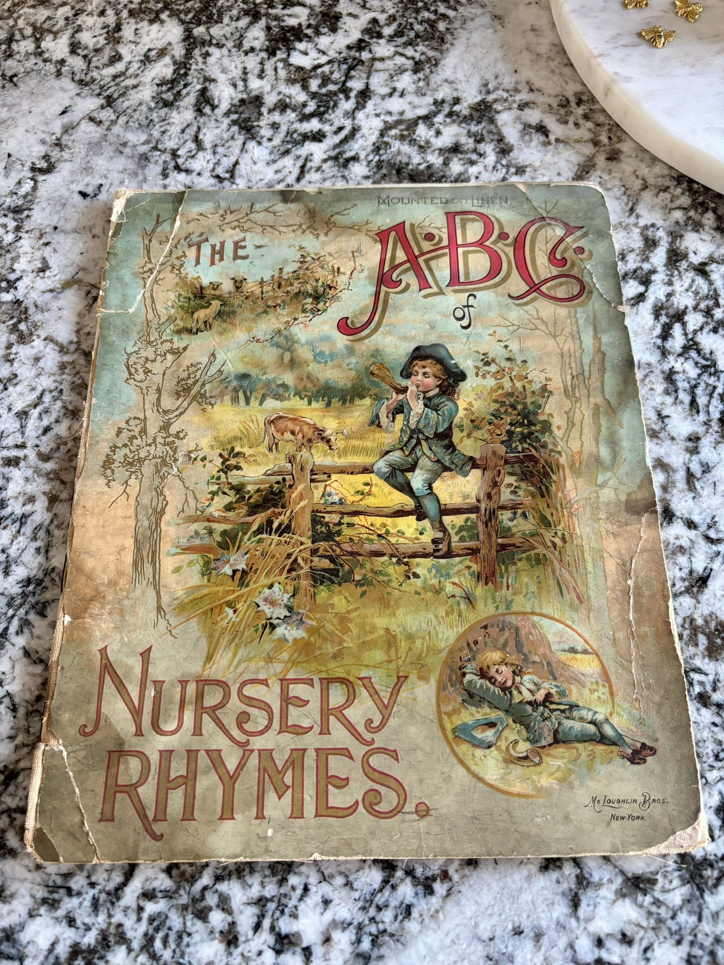 Rare Antique The ABC of Nursery Rhymes by McLoughlin Brothers Circa 1(contact info removed)