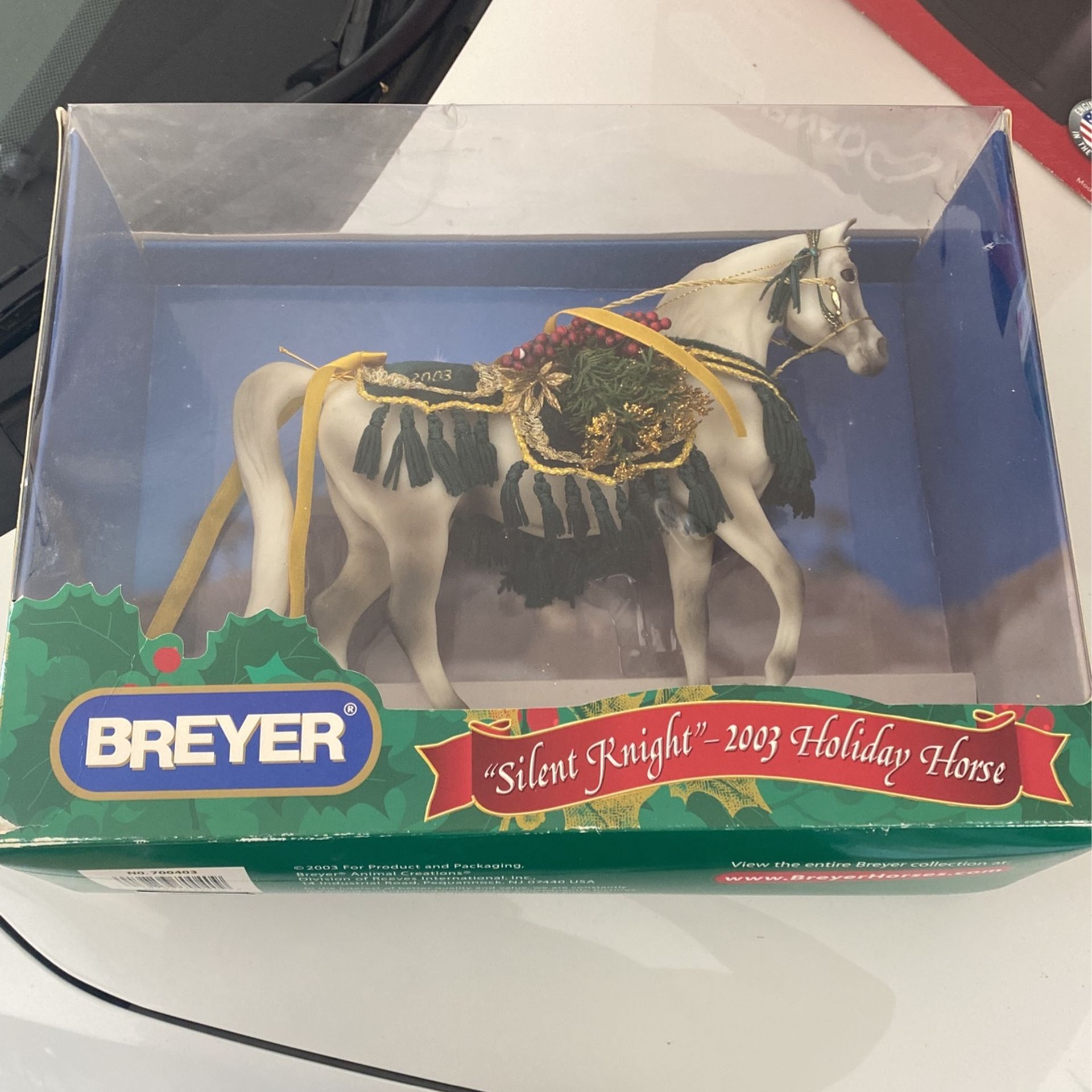 その他 E. BREYER 2003 Silent Knight Breyer Silent Knight 2003 Christmas Holiday Horse 7th in Series