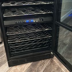 Dual Temperature Wine And Beverage Under Counter Refrigerator 