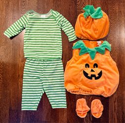 0-6 Month Baby Pumpkin Costume