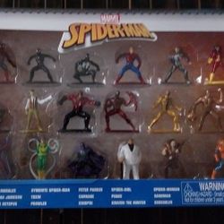 Spider-Man Jada Nano MetalFigs Series 8 Mini Die-Cast Metal Figures 18 Pcs New