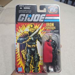 GI Joe Iron Grenadiers Destro MOC 25th anniversary