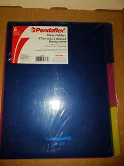 Pendaflex view folder (6 count per set) $5