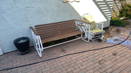 FREE patio backyard swing and rocking chair
