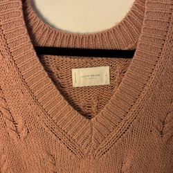 Vintage Lucky Brand V-Neck Cable Knit Sweater 