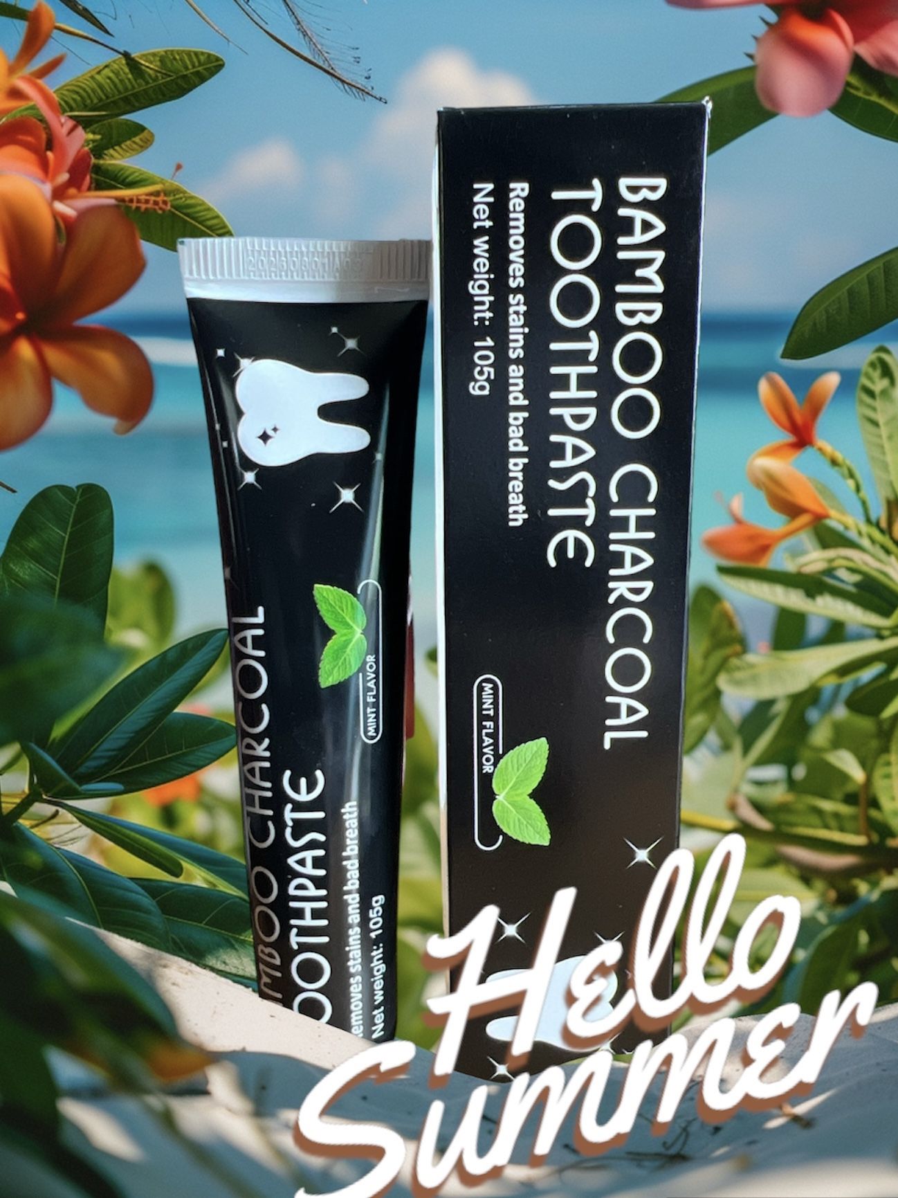 BAMBOO CHARCOAL TOOTHPASTE MINT FLAVOR 105gm.